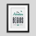 The adventure begins Framed poster
