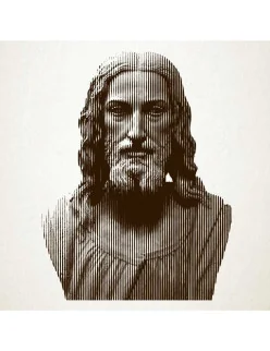 Retrato en vinilo de Jesus de Nazaret