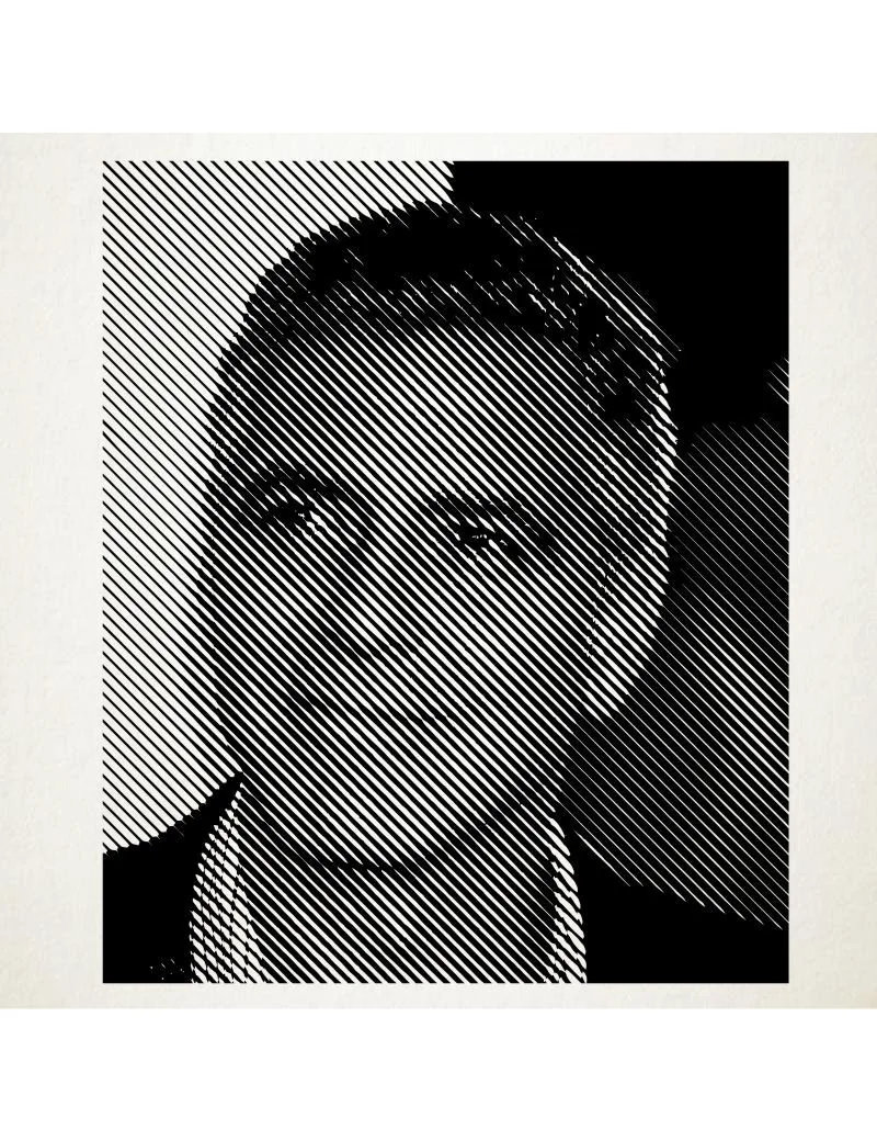 Vinilo adhesivo del retrato de George Cloney