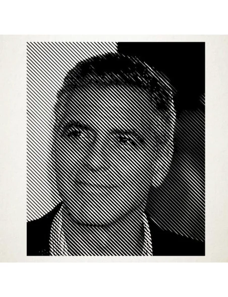 Vinilo adhesivo del retrato de George Cloney